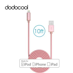 10ft Lightning Cable USB Cable Data Sync Charger