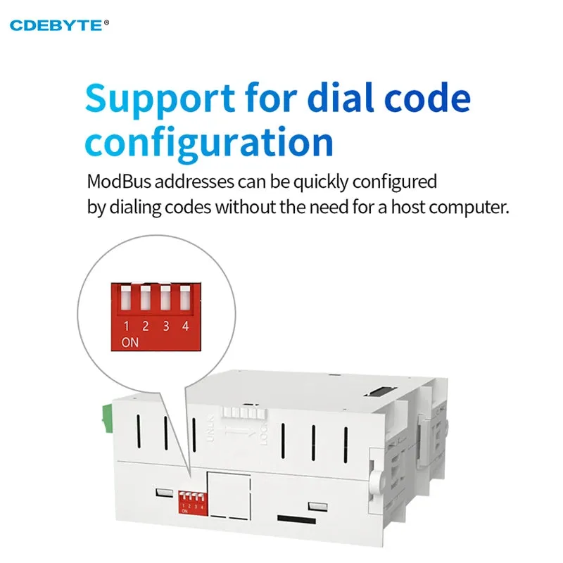 16DI RS485 RJ45 Analog Switch Acquisition Distributed Remote IO Module Host Module CDEBYTE M31-AXXXA000G Modbus TCP/RTU PNP NPN
