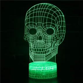 3d Hologram Illusion LED Night Light Color Changing Night Lamp Skeleton Hand Decorative Table Lamp For Bedroom Bedsid