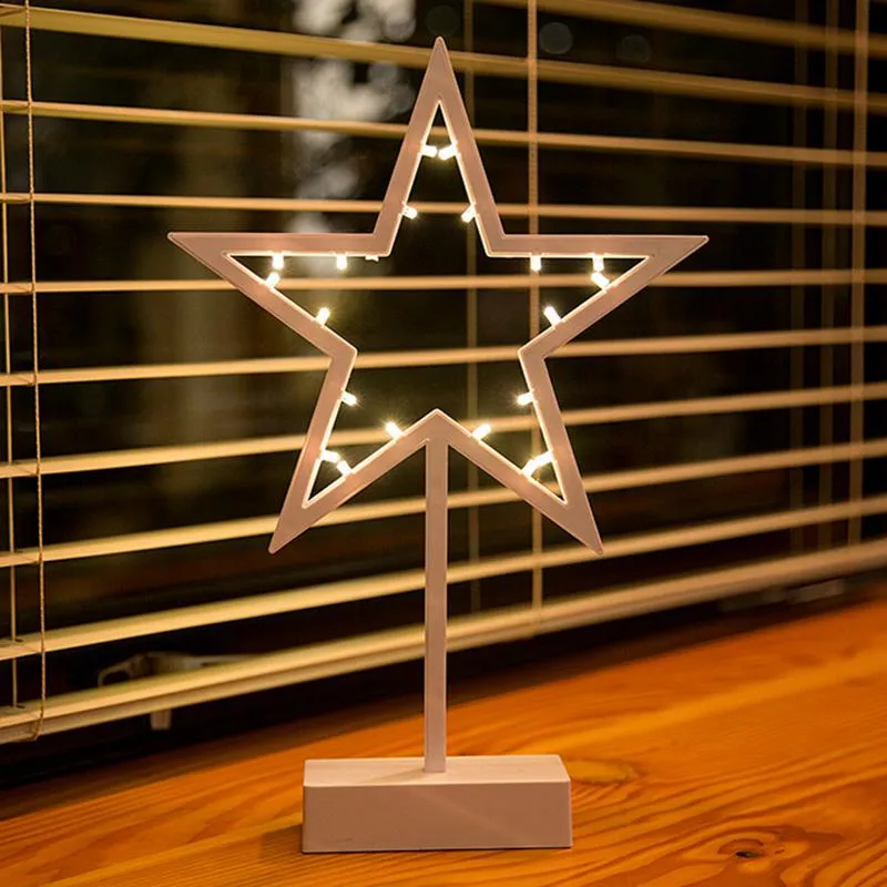 3D Pine Tree Table Lamp Star Heart Shape LED Night Lights Romantic Decorative Led Lights