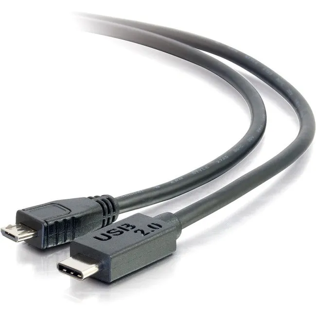 3Ft Usb 2.0 Usb-C To Usb Micro-B Cable M/M - Black