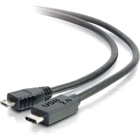 3Ft Usb 2.0 Usb-C To Usb Micro-B Cable M/M - Black