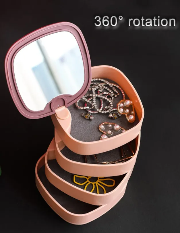 4-Tier Rotating Jewellery Organizer