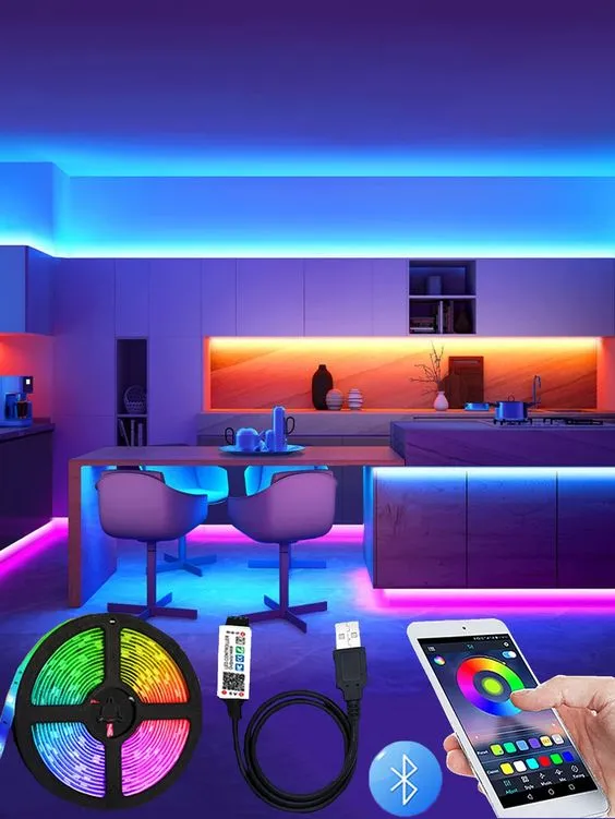 65.6 Ft. Led Smart Strip Lights (Remote & App Control)