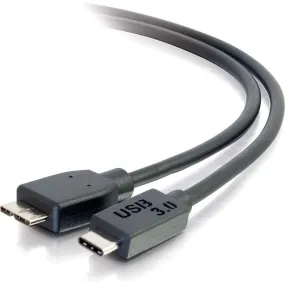 6Ft Usb 3.0 (Usb 3.1 Gen 1) Usb-C To Usb Micro-B Cable M/M - Black