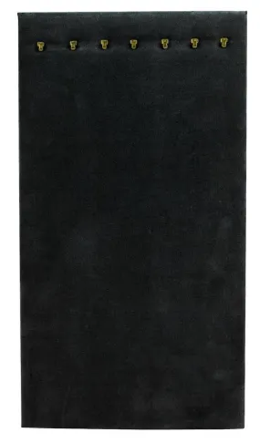 7 Hook Black Velvet Necklace Easel Stand
