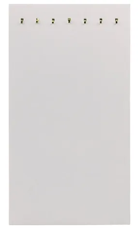 7 Hook White Velvet Necklace Easel Stand