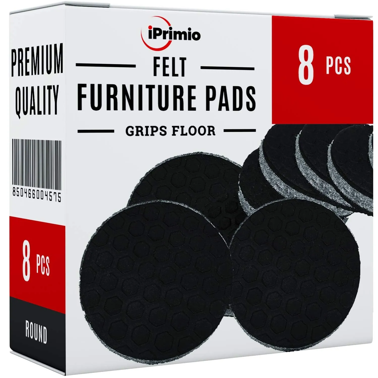 8 Pack Furniture Grippers By  - Furniture Non-Slip Pads 2" Round With 3