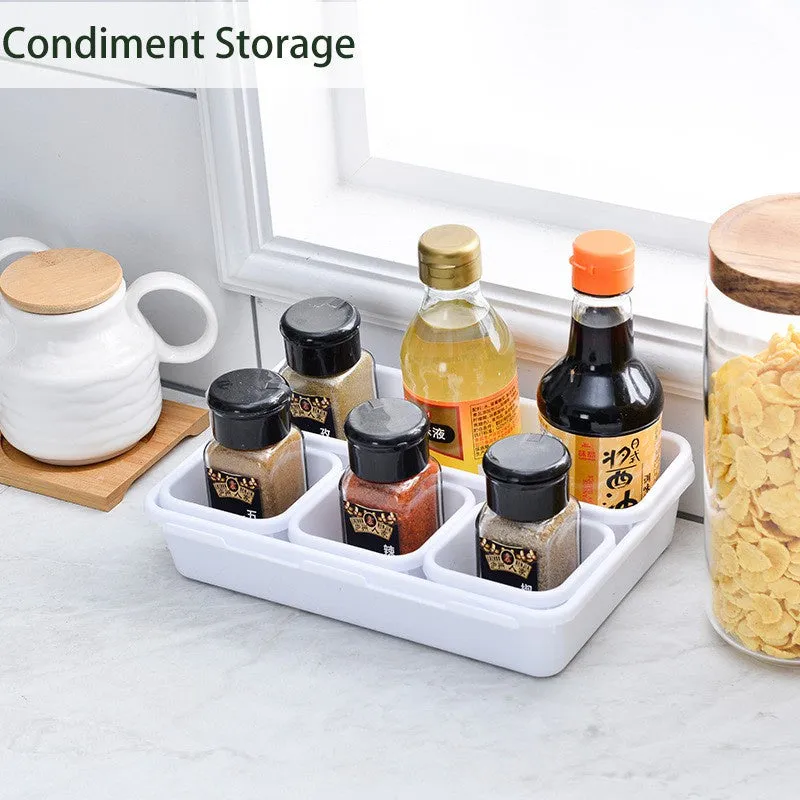 8pc / Set Drawer Storage Box Organizer Stationery Cosmetics Makeup Brush Holder Kitchen Cutlery Trays Jewelry Organiser