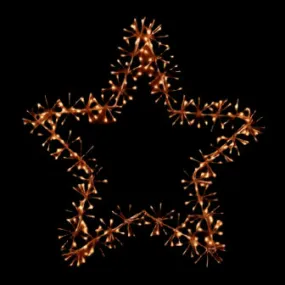 90cm Rose Gold Star Cluster w-