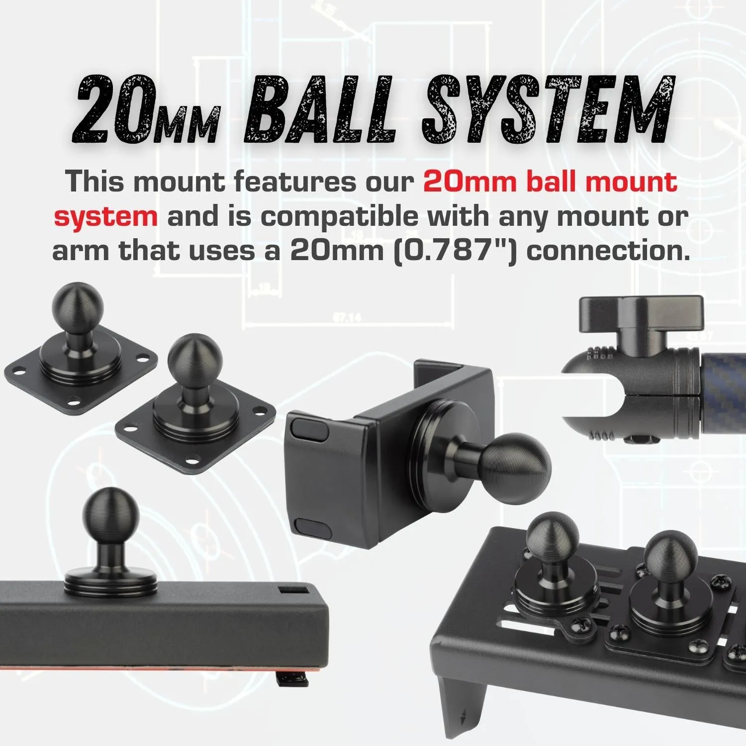 Accessory Ready Metal Dash Mount Phone Holder Supports 3 Devices for 2021  Ford Bronco