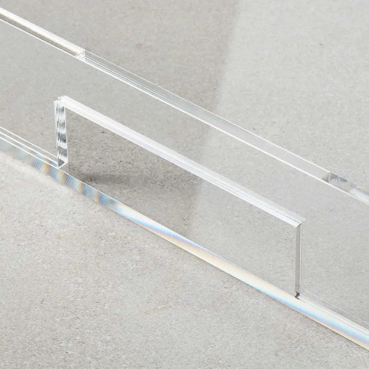 ACRYLIC CLEAR RECTANGLE TRAY 24X14