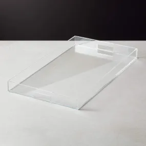 ACRYLIC CLEAR RECTANGLE TRAY 24X14
