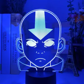 Acrylic LED Night Light Avatar The Last Airbender for Kids Child Bedroom Decor Nightlight The Legend of Aang Figure Desk 3D Lamp