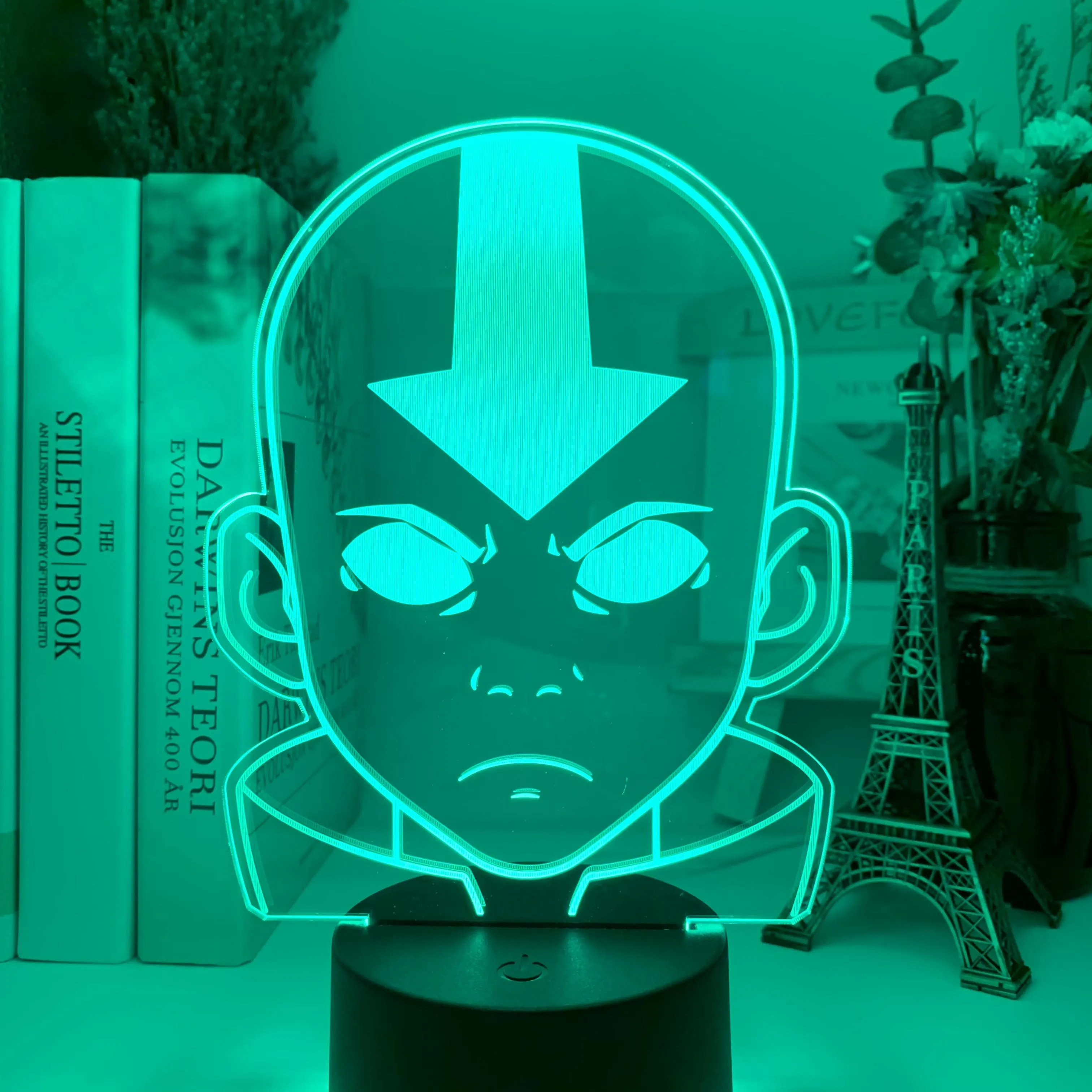 Acrylic LED Night Light Avatar The Last Airbender for Kids Child Bedroom Decor Nightlight The Legend of Aang Figure Desk 3D Lamp