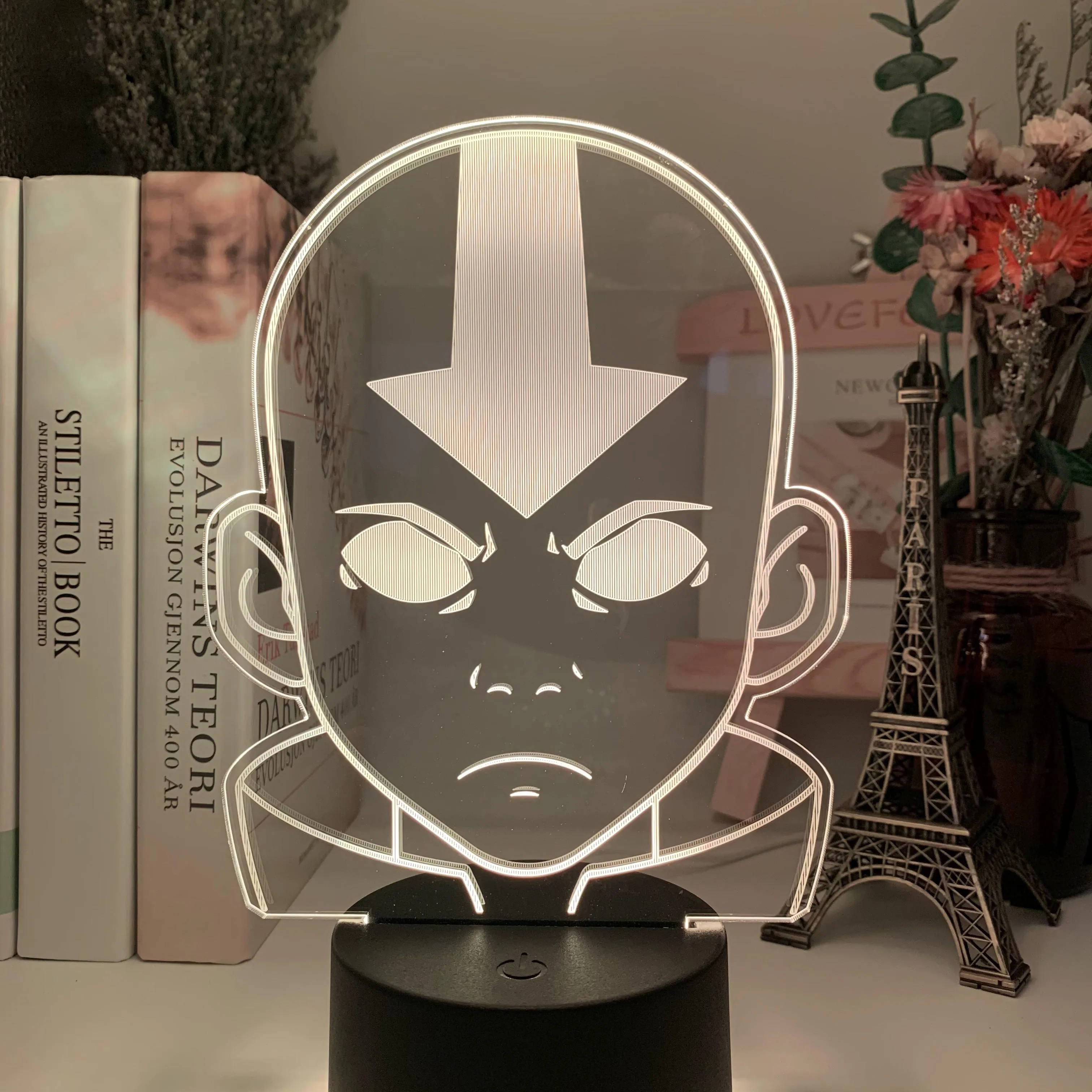Acrylic LED Night Light Avatar The Last Airbender for Kids Child Bedroom Decor Nightlight The Legend of Aang Figure Desk 3D Lamp