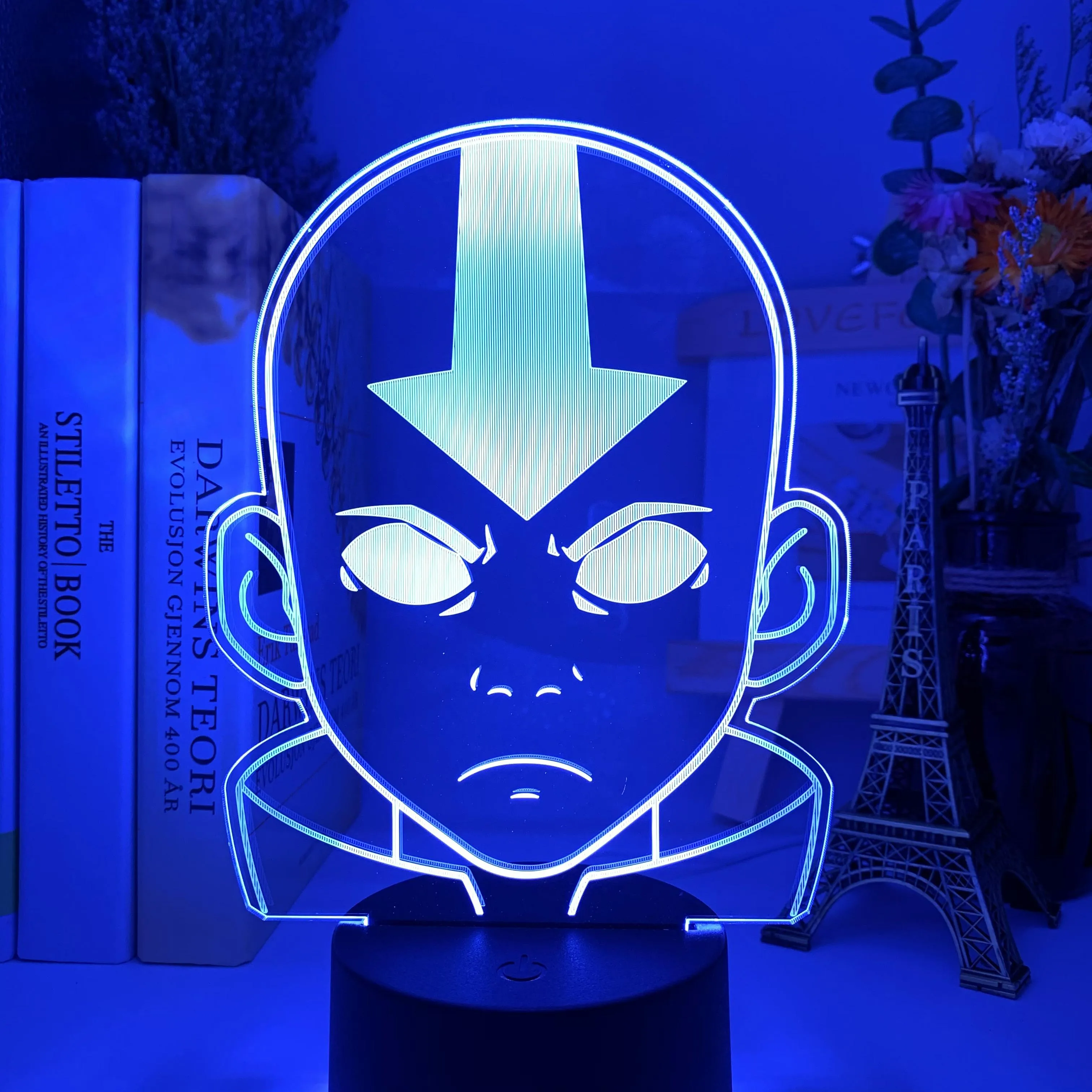 Acrylic LED Night Light Avatar The Last Airbender for Kids Child Bedroom Decor Nightlight The Legend of Aang Figure Desk 3D Lamp