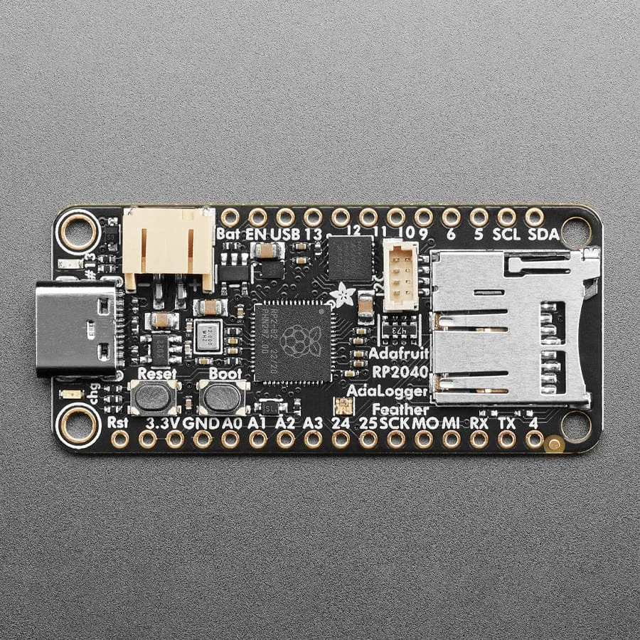 Adafruit Feather RP2040 Adalogger - 8MB Flash with microSD Card - STEMMA QT / Qwiic