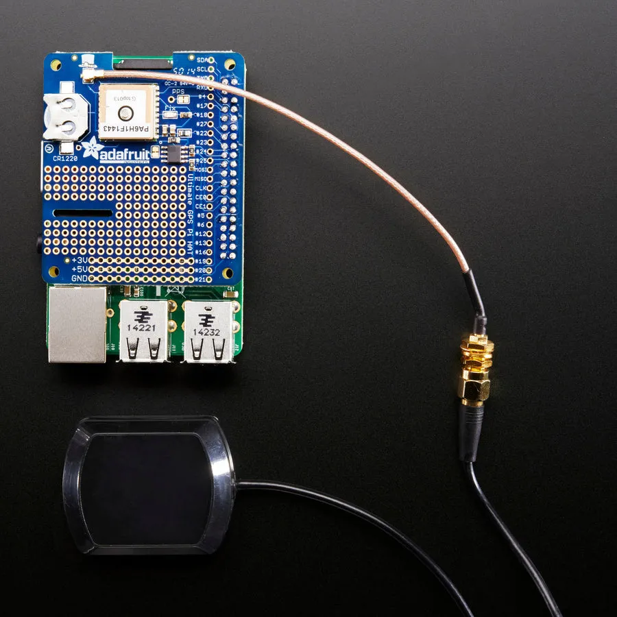 Adafruit Ultimate GPS HAT for Raspberry Pi A /B /Pi 2/3/Pi 4 - Mini Kit