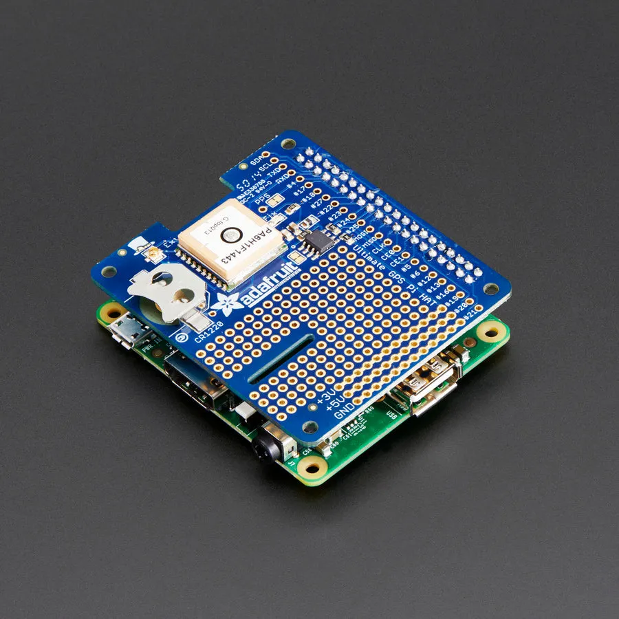 Adafruit Ultimate GPS HAT for Raspberry Pi A /B /Pi 2/3/Pi 4 - Mini Kit