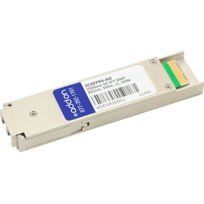 Addon Hp 3Cxfp94 Compatible Taa Compliant 10Gbase-Sr Xfp Transceiver (Mmf, 850Nm, 300M, Lc, Dom)