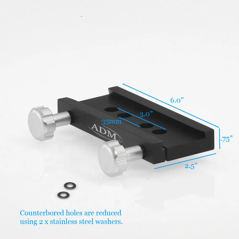 ADM V Series Saddle- 6mm Counterbored (GM8)