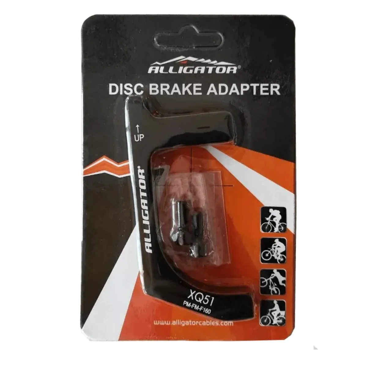 Alligator Post Mount To Flat Mount Disc Brake Caliper Adapter