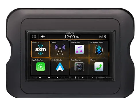 Alpine i407-WRA-JL : 7" DDIN Style Bluetooth Mechless Head Unit, 2018-UP Wrangler-JL Gladiator-JT