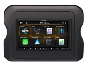 Alpine i407-WRA-JL : 7" DDIN Style Bluetooth Mechless Head Unit, 2018-UP Wrangler-JL Gladiator-JT