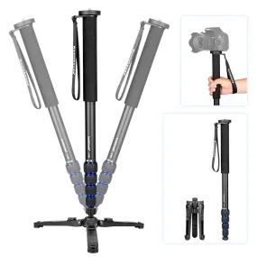 Aluminium Monopod,Camera Monopod with Folding Support Stand