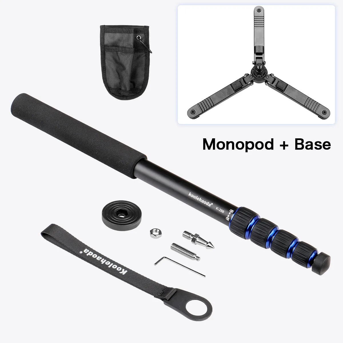 Aluminium Monopod,Camera Monopod with Folding Support Stand