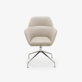 Amédée Carver Chair Central Pedestal - Brilliant Chrome