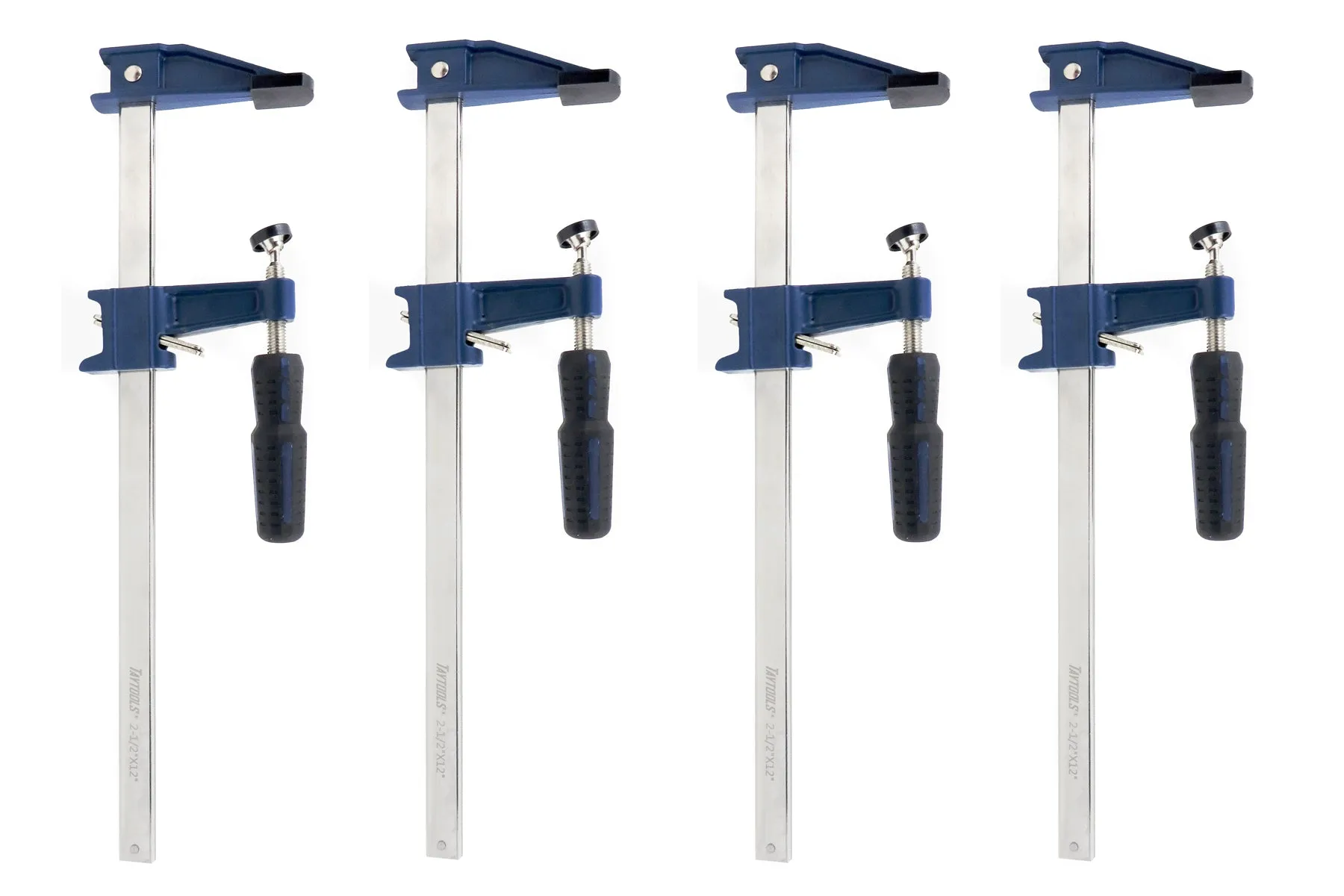 American Style F Style Bar Clamps with Clutch, 2-1/2" Throat, 450# Clamping Pressure