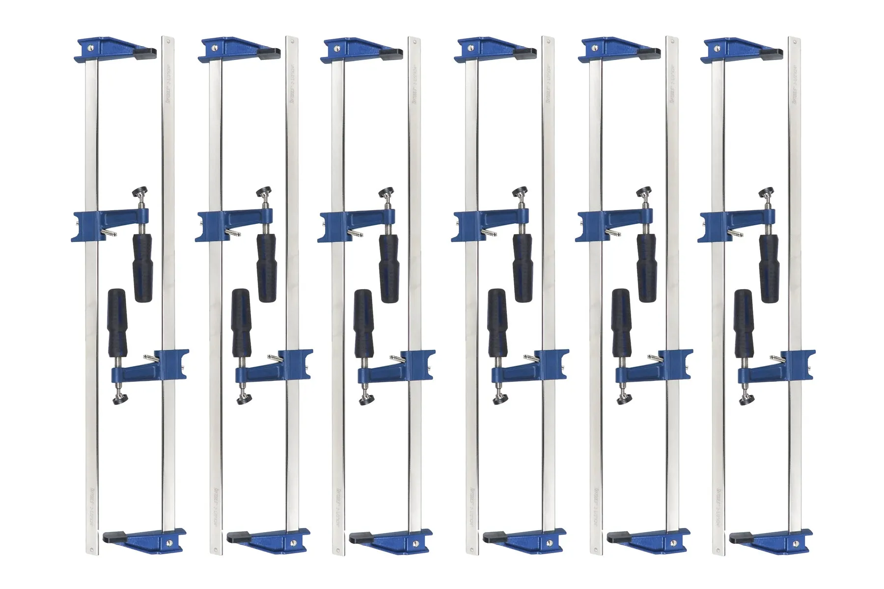 American Style F Style Bar Clamps with Clutch, 2-1/2" Throat, 450# Clamping Pressure