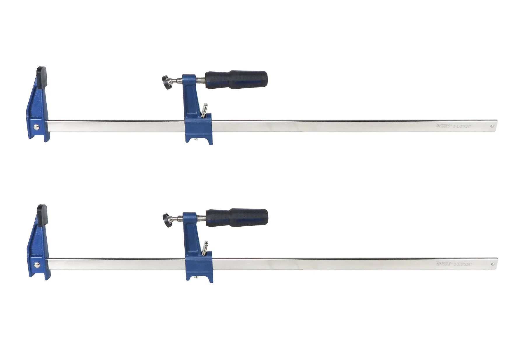 American Style F Style Bar Clamps with Clutch, 2-1/2" Throat, 450# Clamping Pressure
