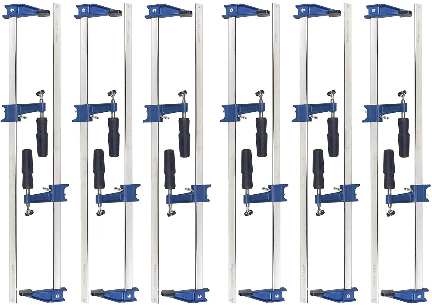 American Style F Style Bar Clamps with Clutch, 2-1/2" Throat, 450# Clamping Pressure