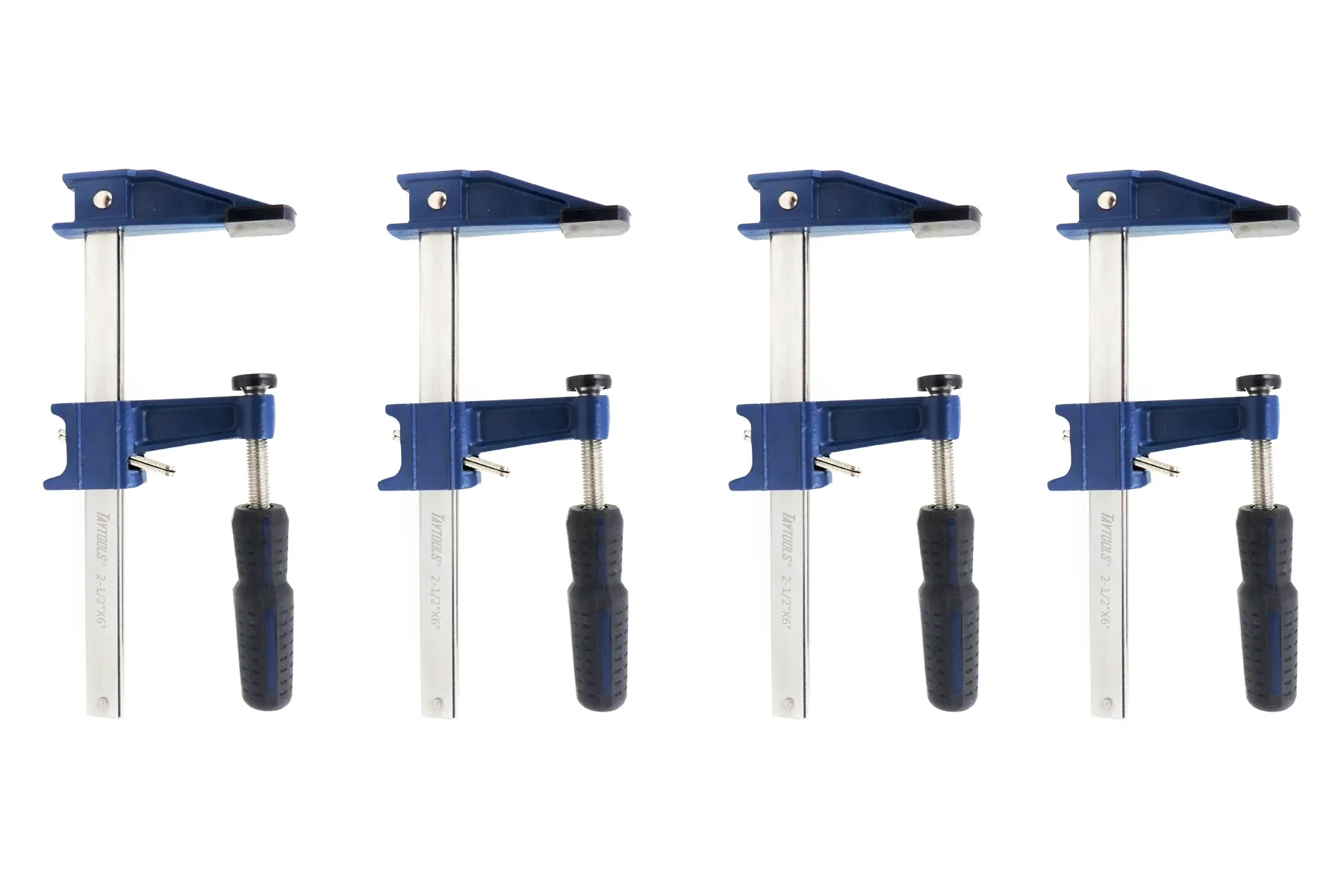 American Style F Style Bar Clamps with Clutch, 2-1/2" Throat, 450# Clamping Pressure