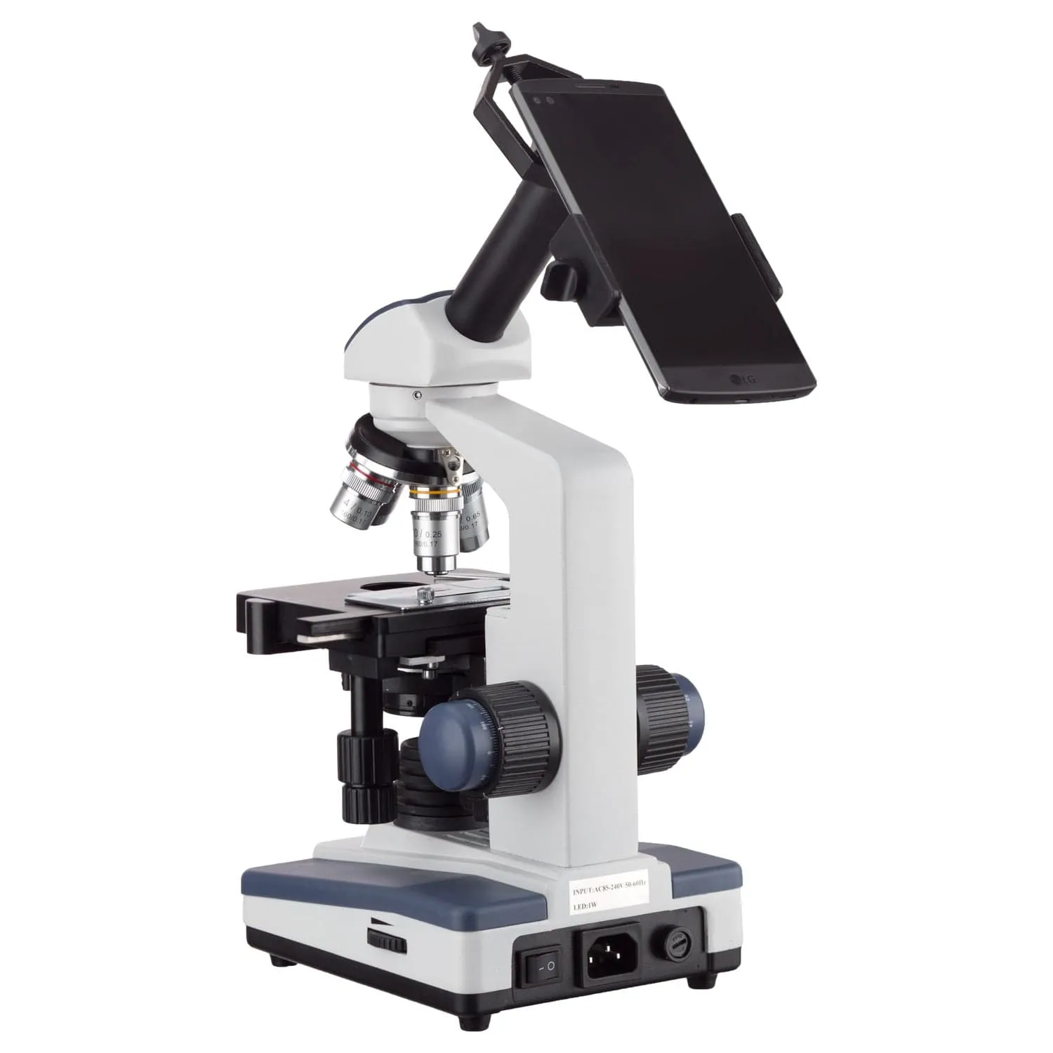 AmScope Eyepiece Mounted Mobile Device Mount for Microscopes & Telescopes