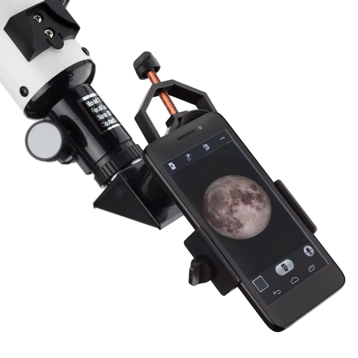 AmScope Eyepiece Mounted Mobile Device Mount for Microscopes & Telescopes