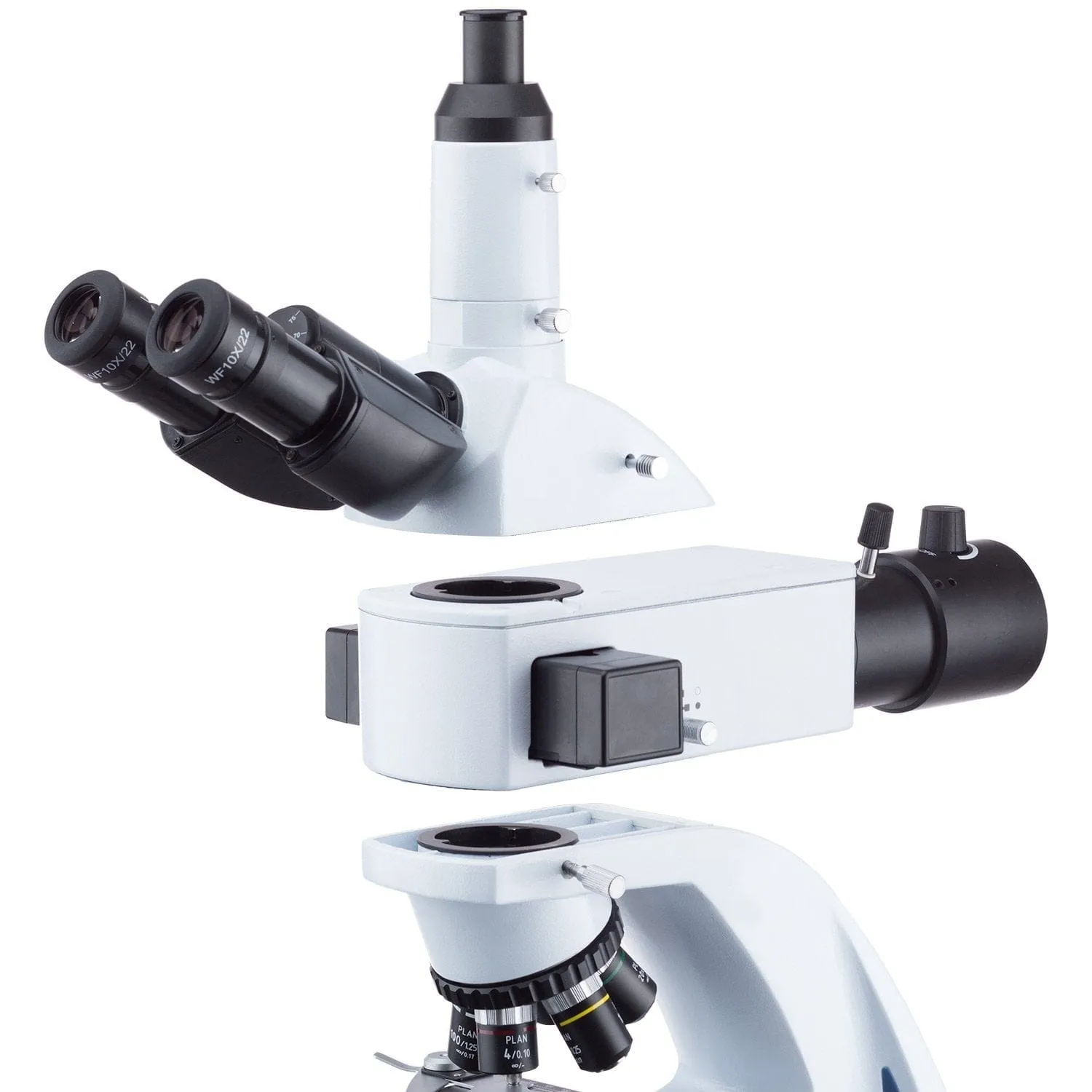AmScope T670 Series Fluorescence Trinocular Compound Microscope With Blue-band LED