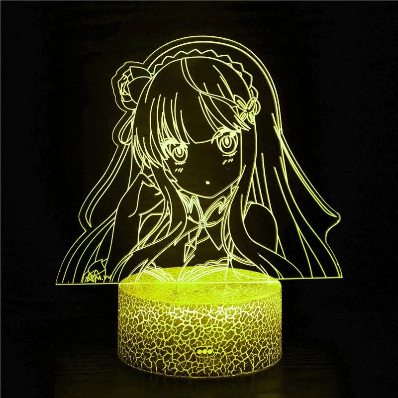 Anime Demon Slayer Character Kamado Tanjirou Nezuko Figure Led 3D Night Light