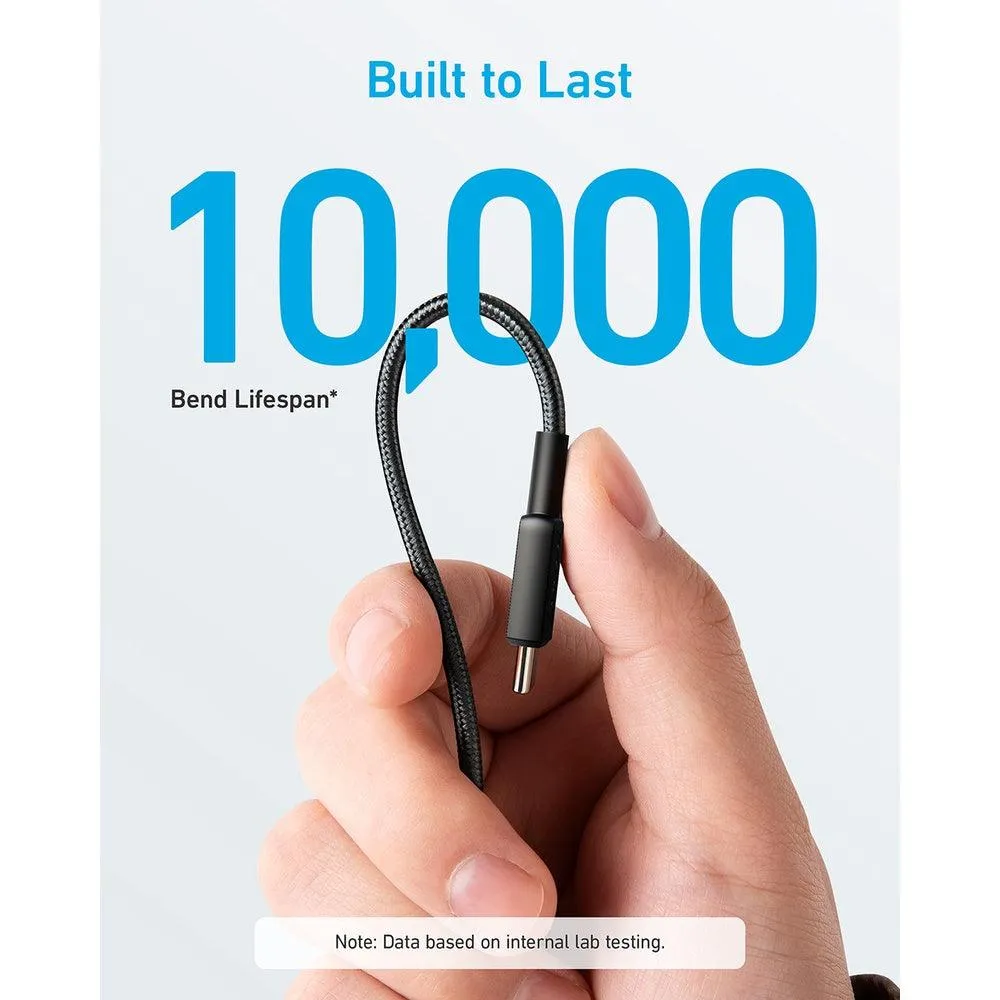 Anker 322 USB-C to USB-C Cable (6ft Braided) - Black