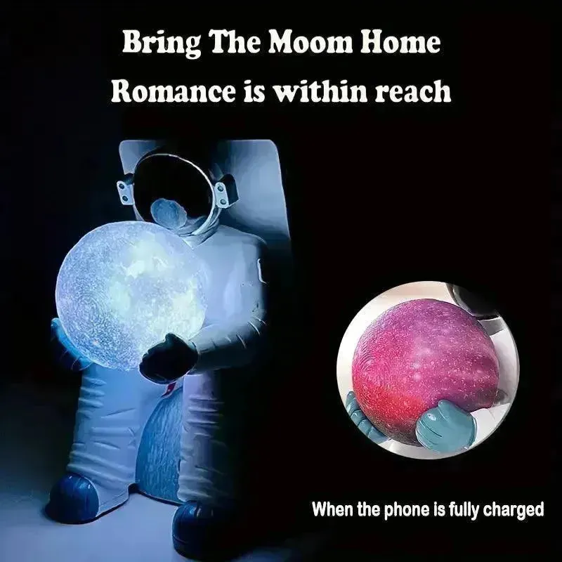 Astronaut Moon Lamp Magnetic Wireless Charger