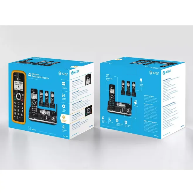 AT&T 4-Handset Cordless Phone with Unsurpassed Range with Bluetooth Connect to Cell and Smart Call Blocker and Answering System