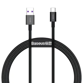 Baseus Superior Series CATYS-01 USB To Type-C Cable 66W Fast Charging 1m - Black
