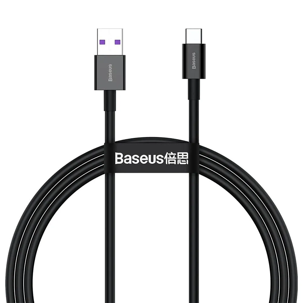 Baseus Superior Series CATYS-01 USB To Type-C Cable 66W Fast Charging 1m - Black