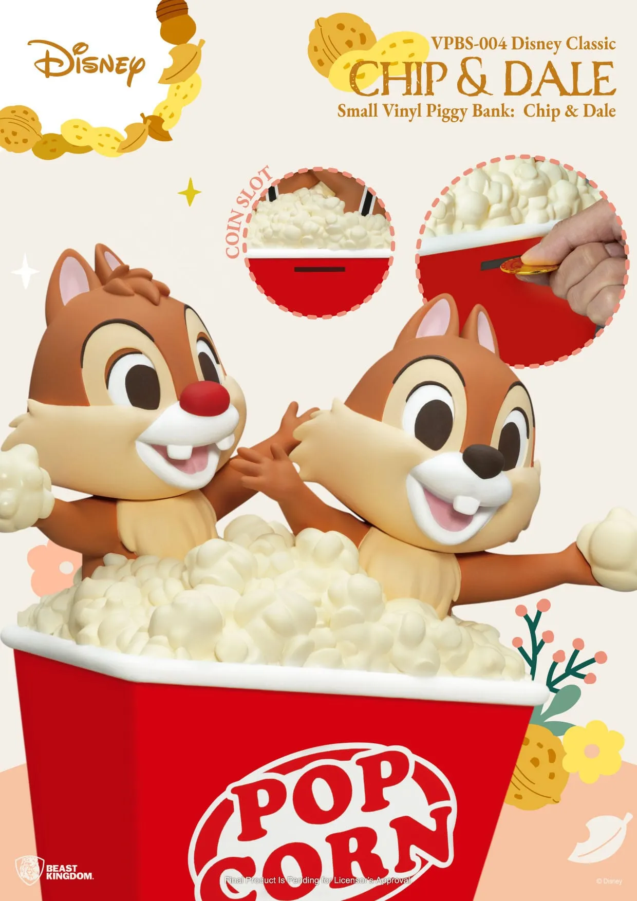 Beast Kingdom Disney Chip & Dale Piggy Bank