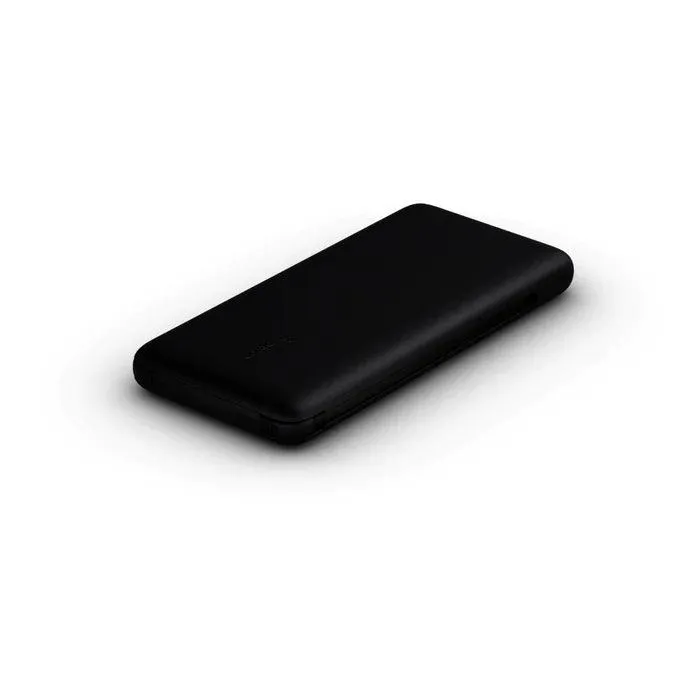 Belkin 10,000 mAh USB C Power Bank with Integrated Cables - Black & Blue