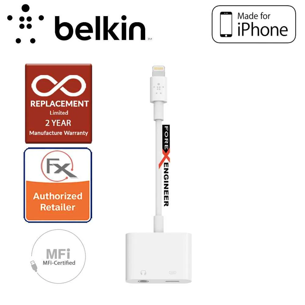 Belkin Lightning Audio   Charge RockStar™ - listen to Headphone or any AUX Audio Cable while charging your iPhone