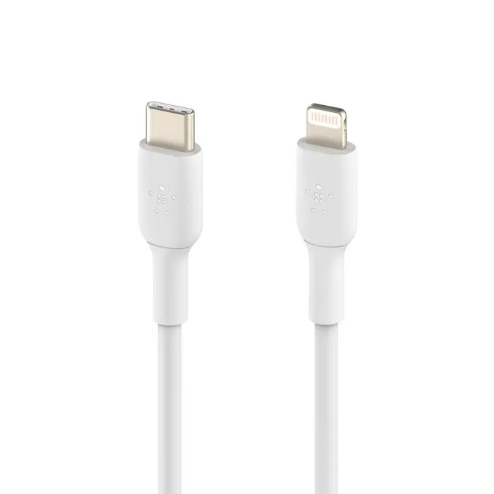 Belkin USB C to Lightning Cable 1M Fast & Reliable Charging - White